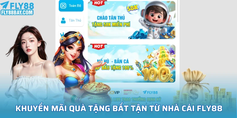 Khuyến mãi quà tặng bất tận từ nhà cái FLY88